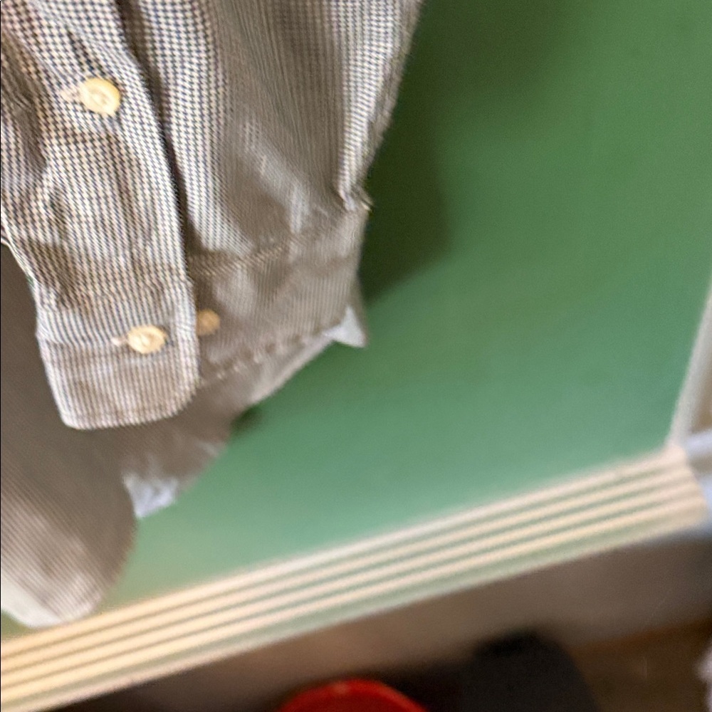 Ralph Lauren Yarmouth Mens 16.5 Cotton Houndstooth Oxford Shirt Preppy Classic - Picture 6 of 8